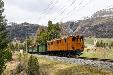 Trains voyageurs historiques sur la Bernina