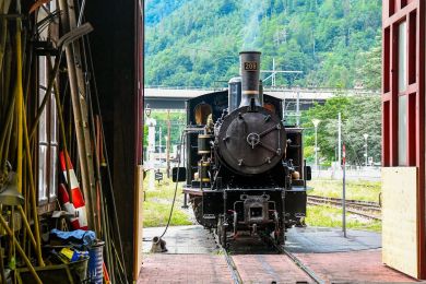 Trains à vapeur sur la ligne du Brünig (BDB)