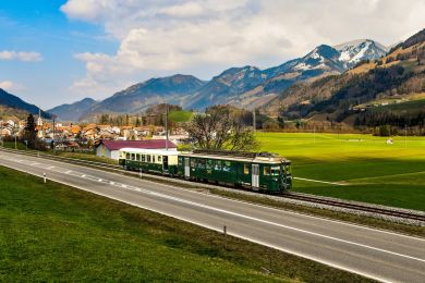 Circulations historiques en Gruyères (TPF et GFM-H
